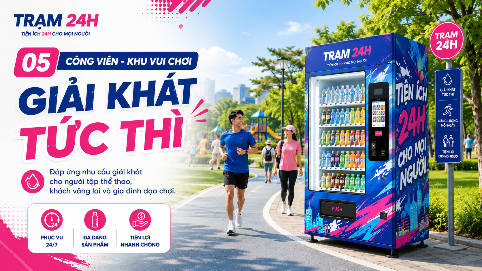 05 — Công viên · Khu vui chơi: Giải khát tức thì