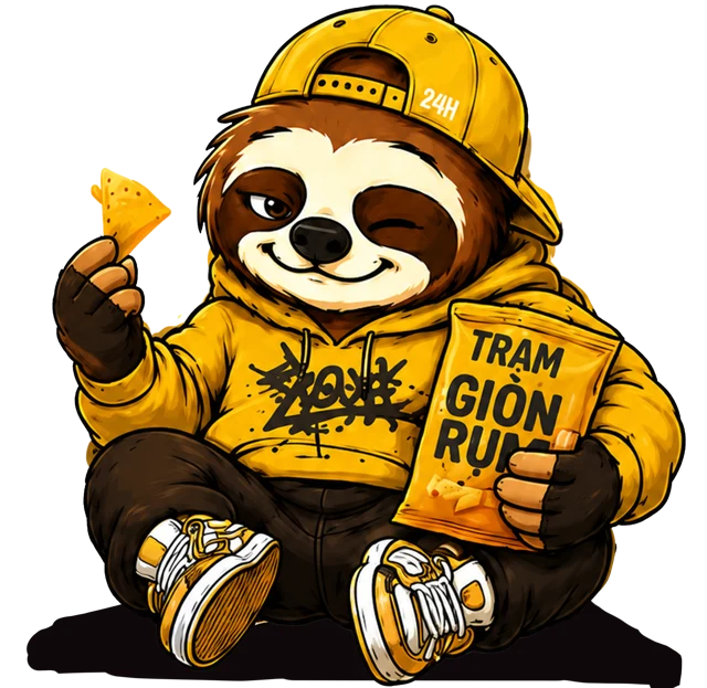 Mascot Trạm Giòn Rụm